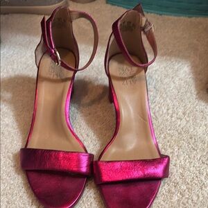 Pink Metallic Women's Heels